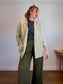 Gap "Pleated Wide Leg Trousers in Moss Green" (Size 12)