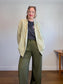 Gap "Pleated Wide Leg Trousers in Moss Green" (Size 12)