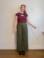 Gap "Pleated Wide Leg Trousers in Moss Green" (Size 12)
