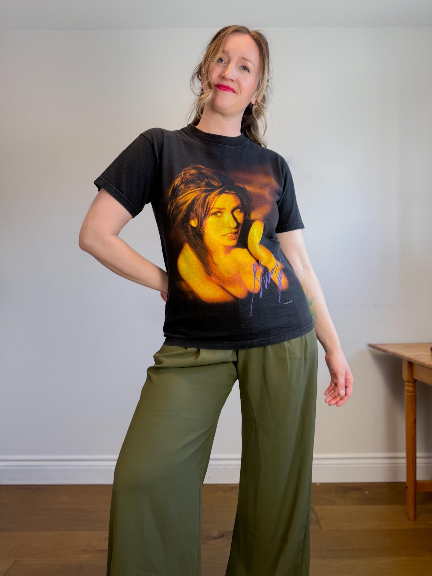 Vintage 1990s Shania Twain Tour T-Shirt in Black SOLD AS IS  (Size M)