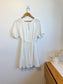 Madewell "Eyelet Tassel-Tie Mini Dress in Ivory" (Size 12)