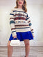 Vintage Chunky Knit Wool Sweater (Size L)