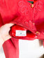 Vintage Daniel Cropped Leather Jacket in Red (Size S)
