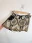 TAJ by Sabrina Sustainable "Snake Print Sequin Shorts" (Size S)