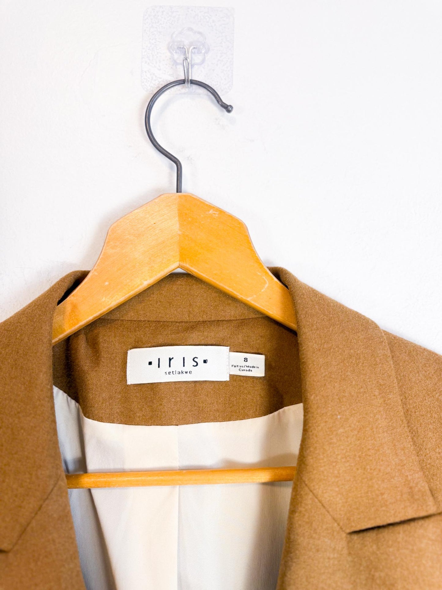 Iris Setlakwe Designer Blazer in Camel (Size M)