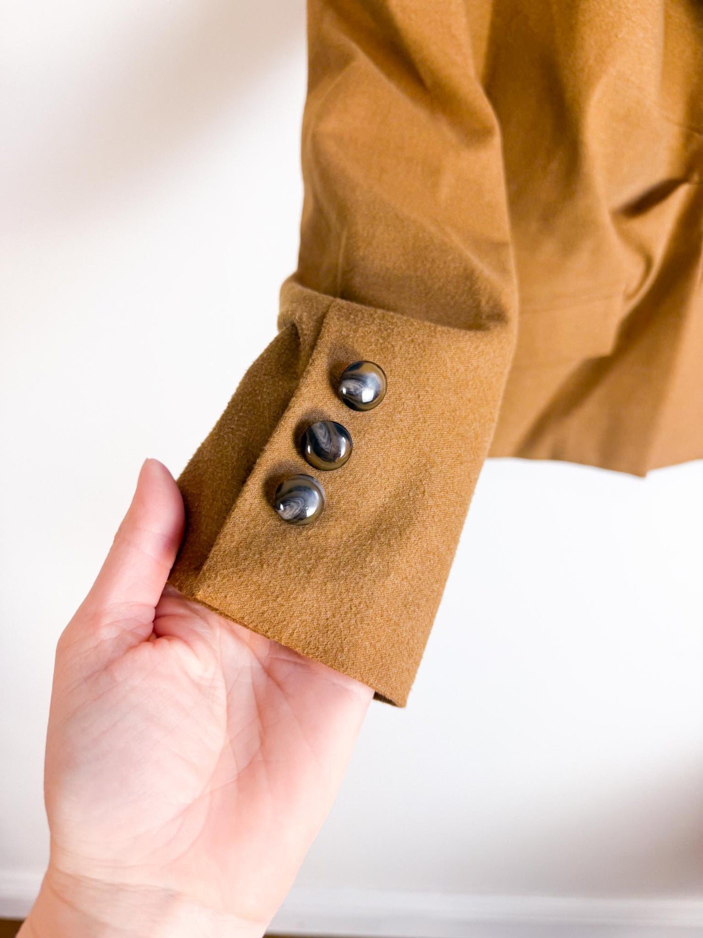 Iris Setlakwe Designer Blazer in Camel (Size M)