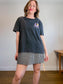 ALLSAINTS Oversized Tropical Print T-Shirt in Grey (Size XL)