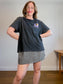ALLSAINTS Oversized Tropical Print T-Shirt in Grey (Size XL)
