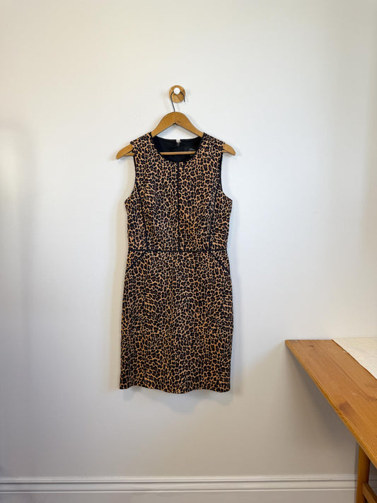 J.Crew Leopard Print Mini Dress (Size 10)