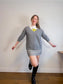 Theory V-Neck Yak & Merino Wool Sweater in Grey (Size L)