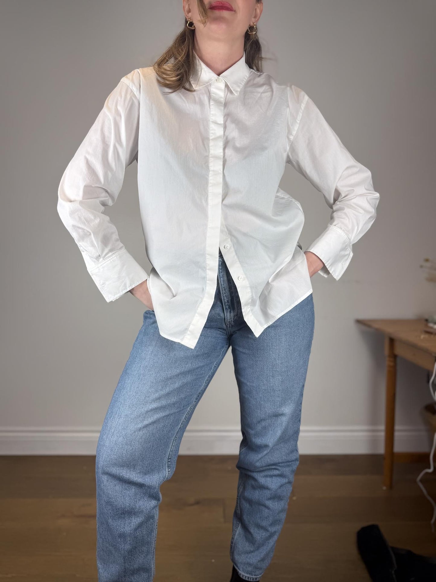 Kit & Ace White Blouse (Size M/L)