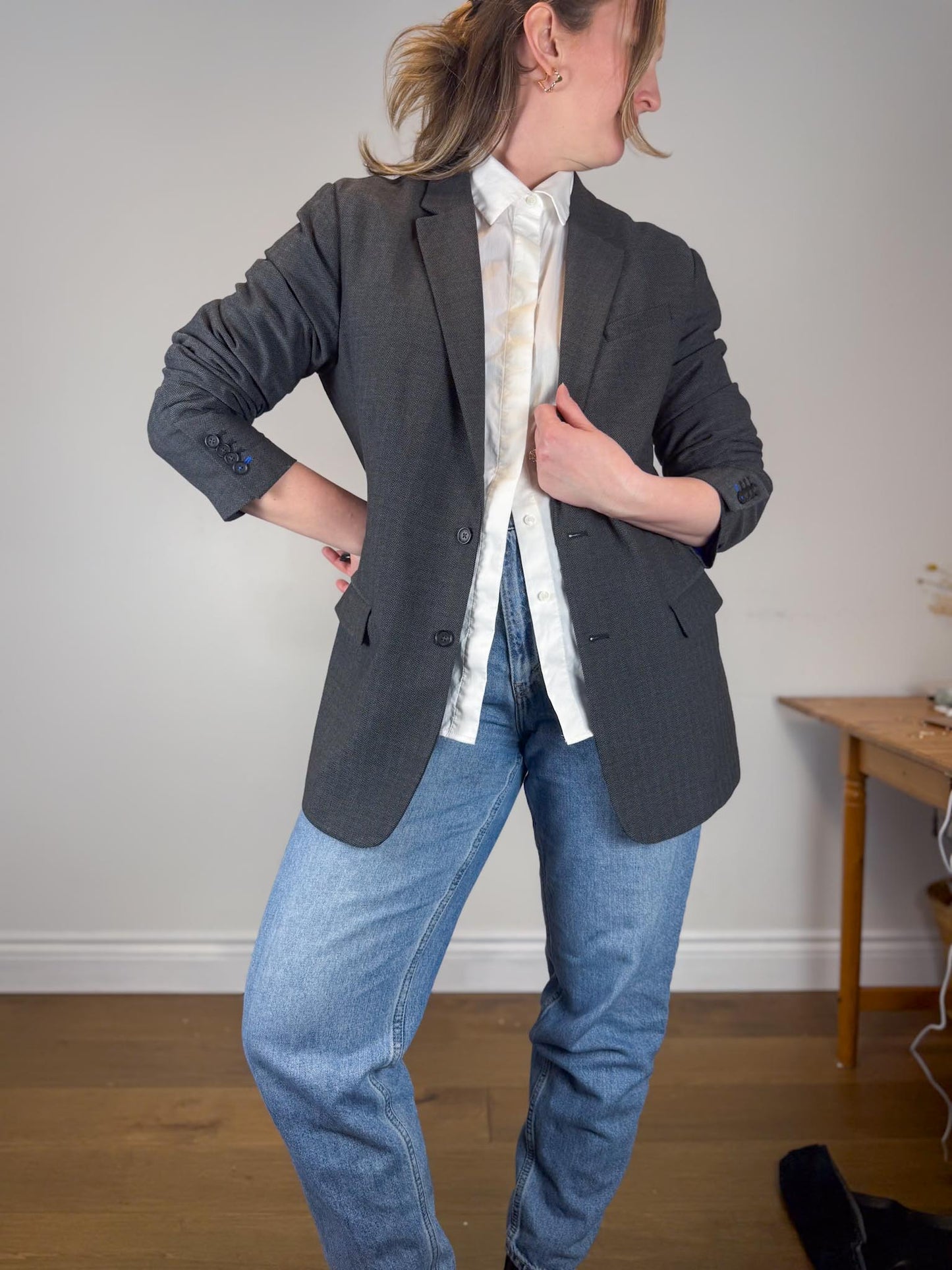 Kit & Ace White Blouse (Size M/L)