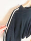 360 Sweater "Essie Sweater in Black with Arm Stripe" (Size XS-M