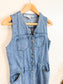 Vintage Denim Sleeveless Dress (Size S)