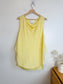 3.1 Phillip Lim Designer Silk Sleeveless Blouse in Butter Yellow (Size 10)
