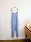 Smash & Tess Blue Floral "Jillyalls" Romper (Size M)