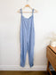 Smash & Tess Blue Floral "Jillyalls" Romper (Size M)