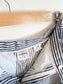 Vintage Striped Jean Shorts in White/Blue (Size