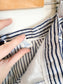 Vintage Striped Jean Shorts in White/Blue (Size