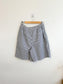 Vintage Striped Jean Shorts in White/Blue (Size