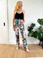 Reformation "Cynthia High Rise Straight Long Jeans" in Abstract Print (Size 27)