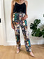 Reformation "Cynthia High Rise Straight Long Jeans" in Abstract Print (Size 27)