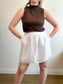 Babaton Sleeveless Mockneck Top in Brown (Size M)