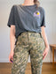 ALLSAINTS Oversized Tropical Print T-Shirt in Grey (Size XL)