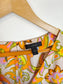 J.Crew Lightweight Silk Blend Blouse in Pastel Floral (Size M)