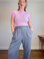 Abercrombie Curve Love Sloane Tailored Pant in Blue SOLD AS IS (Size 32)