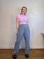 Abercrombie Curve Love Sloane Tailored Pant in Blue SOLD AS IS (Size 32)