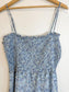 Wilfred "Tempest Sleeveless Mini Dress in Blue Floral" (Size XL)
