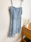 Wilfred "Tempest Sleeveless Mini Dress in Blue Floral" (Size XL)