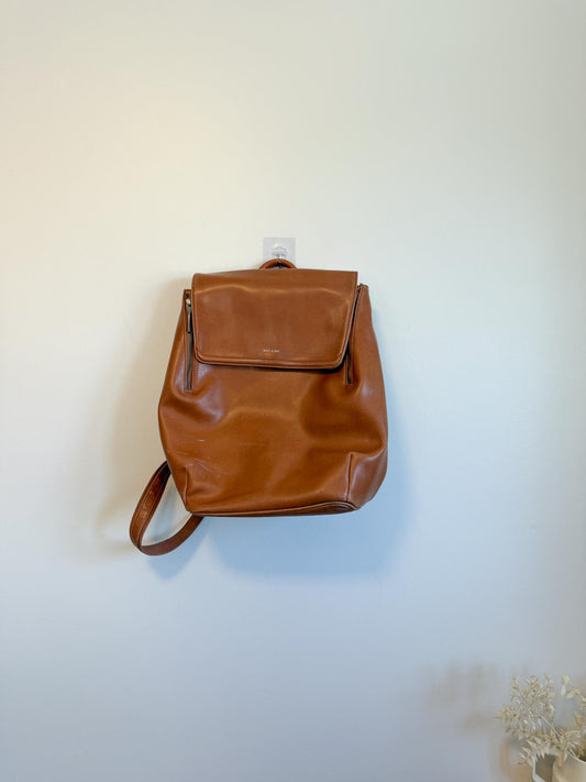 Matt & Nat Large Brown Backpack SOLD AS IS
