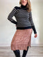 LA LIGNE Designer "Solid Lean Lines Turtleneck in Black/White Stripe" (Size S)