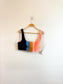STAUD Designer "Cropped Wells Striped Tank Top" NWT (Size L)