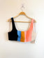 STAUD Designer "Cropped Wells Striped Tank Top" NWT (Size L)