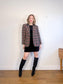 Vintage Plaid Blazer in Black/Red (Size L)