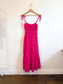 NICHOLAS THE LABEL "Halia Shirred Ramie Dress in Pink" (Size S/M)