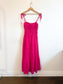 NICHOLAS THE LABEL "Halia Shirred Ramie Dress in Pink" (Size S/M)