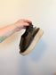 Vagabond "Celeste" Slingback Espadrille Slides in Black Leather (Size 6)