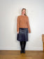 SECOND FEMALE Fillipi Mohair Chunky Knit Sweater in Apricot (Size S/M)