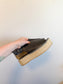 Vagabond "Celeste" Slingback Espadrille Slides in Black Leather (Size 6)