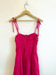 NICHOLAS THE LABEL "Halia Shirred Ramie Dress in Pink" (Size S/M)