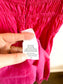 NICHOLAS THE LABEL "Halia Shirred Ramie Dress in Pink" (Size S/M)