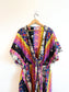 AMUR Sustainable  "Nyla Tie Front Dress" in Mixed Floral Print (Size L/XL)