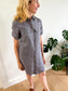 The White Company London Linen Shirt Dress in Grey (Size S)