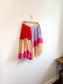 MARNI Designer Silk Distressed Colourblock Skirt (Size M)