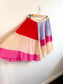 MARNI Designer Silk Distressed Colourblock Skirt (Size M)