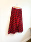 Jason Wu "Cola Bottle-Print Pleated Skirt in Red" (Size M/L)